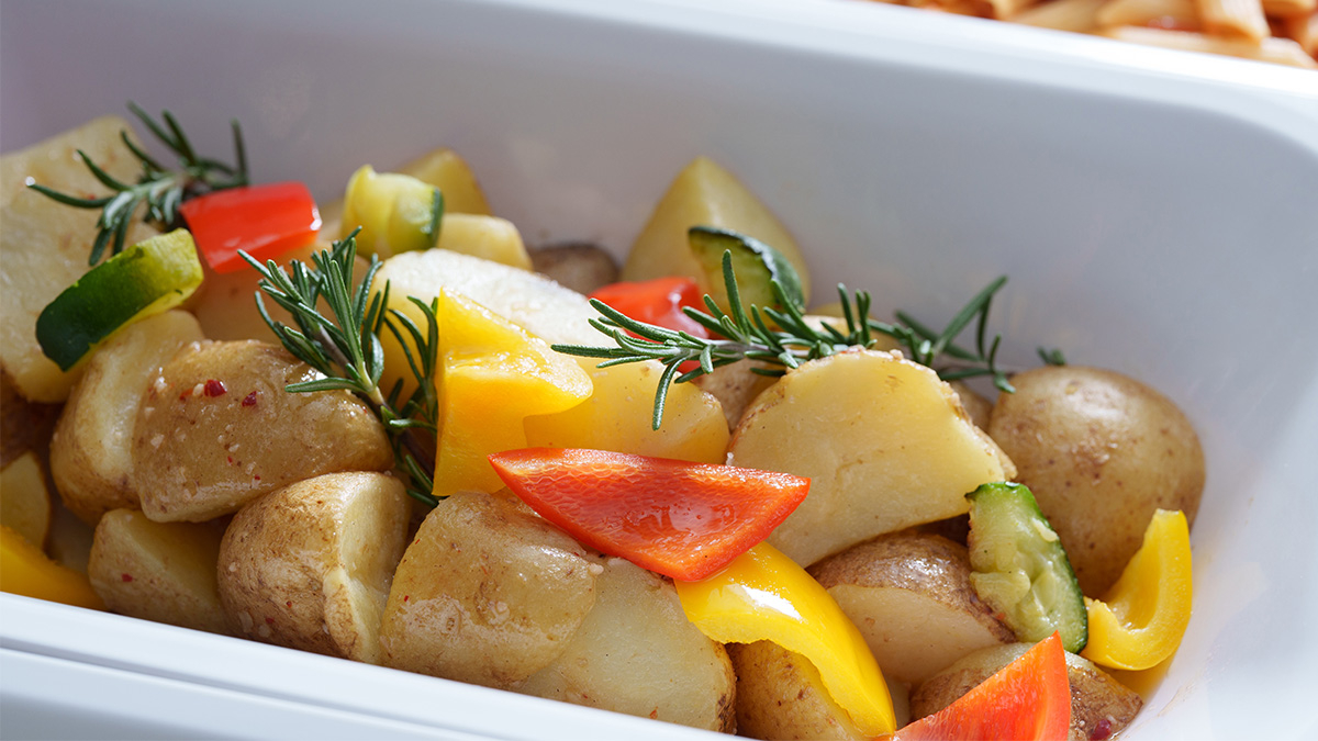 Close-up of Grilled Potatoes