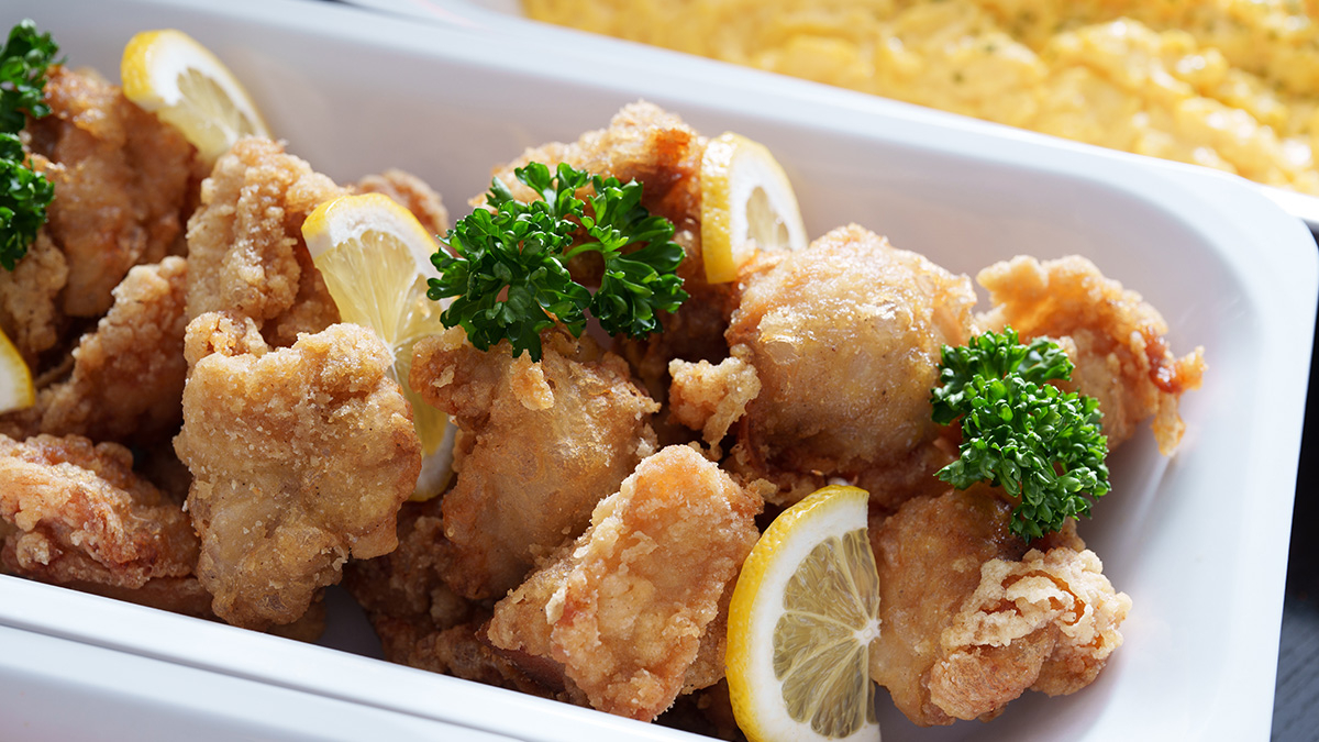 Close-up of Our Signature Fried Chicken