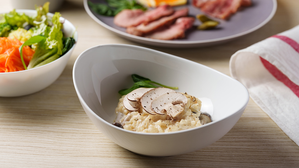 蘑菇義式燉飯・沙拉等