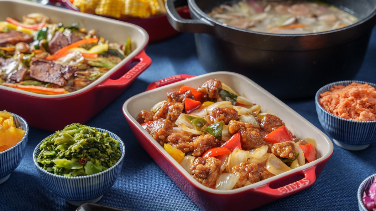 Sweet and sour pork and twice-cooked pork (hoikoro)