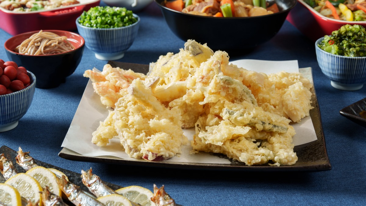 Assorted tempura plate