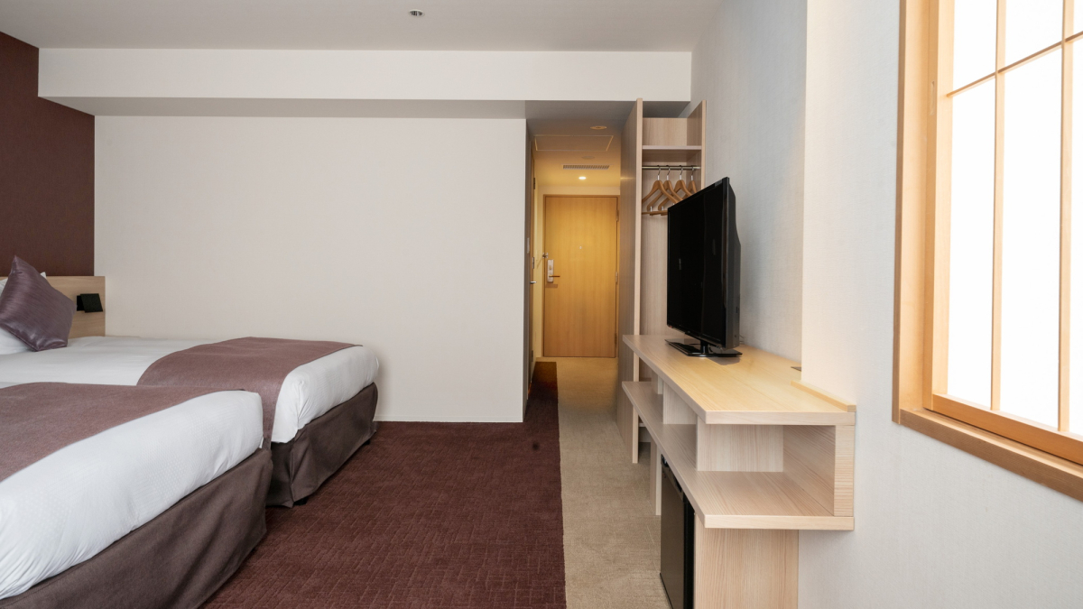 Interior view of deluxe twin room