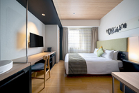 Moderate Double Room (Top Floor / Wood Flooring / Street View) Image