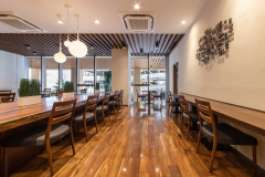 Window view from inside Vista Cafe