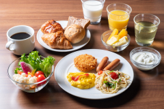 Western buffet on a plate