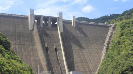 미야가세 댐의 경치