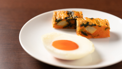 京都産の卵料理の写真